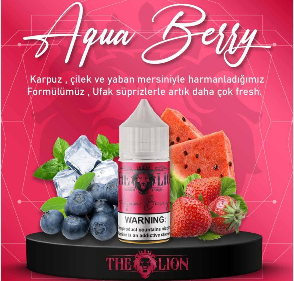 The Lion - 30 ml - Aqua Berry - Dijital Sigara