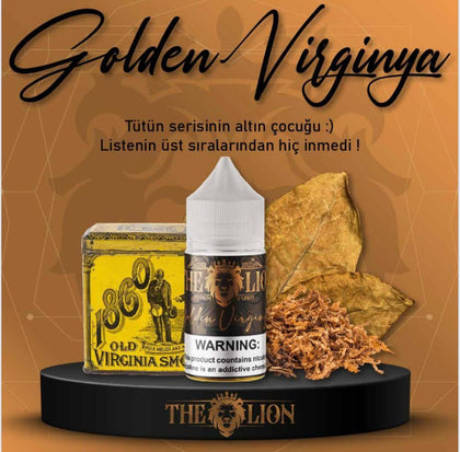 The Lion - 30 ml - Golden Virginya - Dijital Sigara