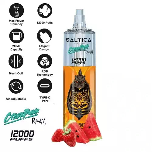 Saltica 12000 Puf Strawberry Watermelon