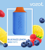 Vozol puf 6000 Blue Razz lemon - Dijital Sigara